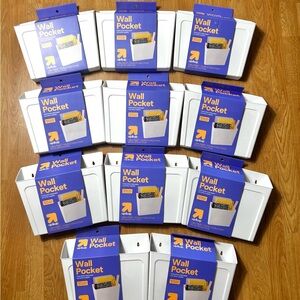 10x Wall Pocket Holds Letters Size Paper Up&Up 9.5inX11.5inX2.93in Hardware Inc